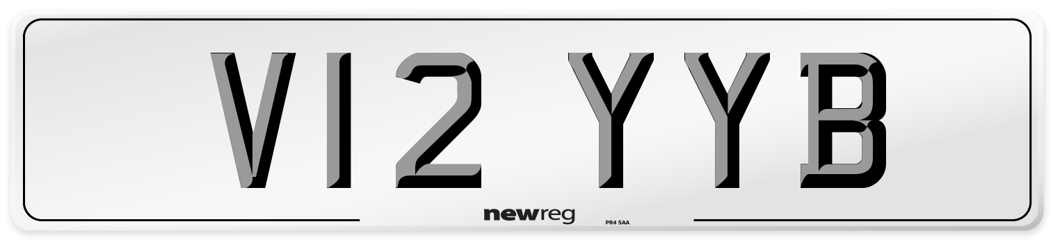 V12 YYB Number Plate from New Reg